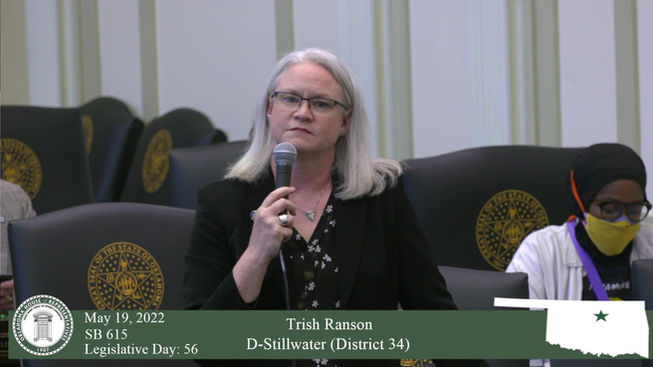 Rep. Trish Ranson Debates Against SB 615- Transphobic Bathroom Bill